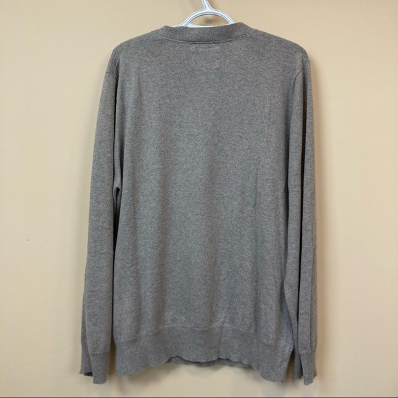 for all mankind Men’s L Cardigan V-neck Buttoned Gray Pockets - Picture 3 of 7